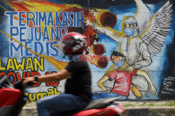 Mural Edukasi Melawan Virus Covid-19