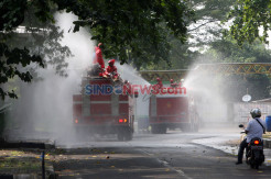 Segera Dibuka Lagi untuk Umum, Taman Mini Indonesia Indah Disemprot Disinfektan