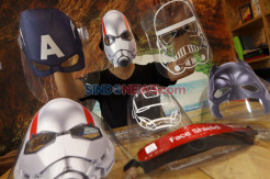 Tampil Keren Cegah COVID-19, Face Shield Super Hero Makin Diminati
