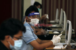 Penerapan Protokol Kesehatan Saat Pelaksanaan UTBK di UPN Jakarta