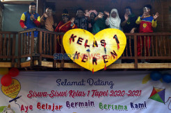 Begini Keseruan Penyambutan Siswa Baru di Sekolah Kreatif SD Muhammadiyah 16 Surabaya