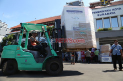 Bantu Penanganan Covid-19, Wings Surya Kirim Bantuan 4 Unit Swab Station Untuk Pemkot Surabaya