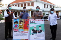 Wartawan dan BPBD Jatim Sosialisasikan Protokol Kesehatan Covid-19