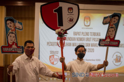 Pengundian Nomor Urut Pilkada Solo 2020, Gibran-Teguh Nomor Urut 1, Bajo Nomor Urut 2