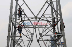 Pengecekan Sutet Baru di Kawasan Tangerang