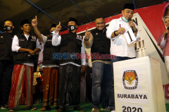 Bala Bhineka Ajak Warga Surabaya Teruskan Kebaikan Dengan Pilih Eri Cahyadi