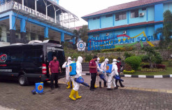 Lawan Covid-19, Tim Dekontaminasi Badan Intelijen Negara Sisir STKS Bandung