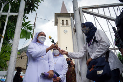 Aksi Solidaritas Lawan Terorisme di Makassar