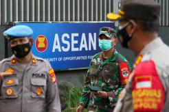 Penjagaan Gedung Sekretariat ASEAN Diperketat