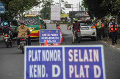 Penyekatan Pemudik Saat Arus Balik di Bandung