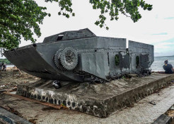 Penampakan Tank Sisa PD-II, Saksi Bisu Pendaratan Pertama Tentara Sekutu di Jayapura
