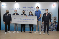AXA Mandiri Berikan Asuransi kepada Juara Indonesian Basketball League 2021