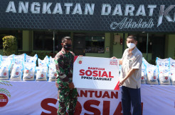 Yayasan Wings Peduli Serahkan Bantuan Logistik Kepada Jajaran Korem di Jawa Timur