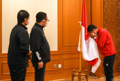 Pelepasan Timnas Indonesia ke Kualifikasi Piala Asia 2023 di Thailand