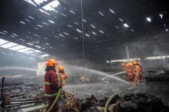 Kebakaran Pabrik Tekstil di Bandung