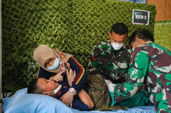 Peringati HUT ke-74 Korpaskhas, Wing 1 Pashkas bersama MNC Peduli Gelar Sunatan Massal