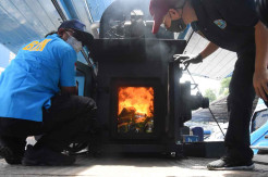 BNN Musnahkan 465 Kg Sabu dan 113 Kg Ganja
