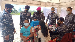 Lanal Nias Kembali Gelar Gebyar Vaksinasi Covid-19 untuk Masyarakat Maritim