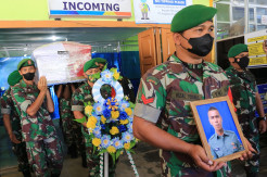 Jenazah Prajurit TNI yang Gugur Akibat Ditembak KKB Tiba di Aceh