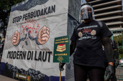 Aksi Setop Perbudakan Modern di Laut