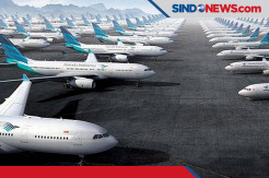 Penerbangan Berkurang, Garuda Indonesia Kandangkan 70% Pesawatnya