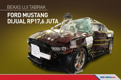 Bekas Uji Tabrak, Ford Mustang Dilepas dengan Harga Rp17,6 Juta