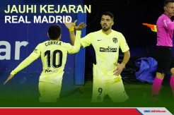 Suarez Cetak Dua Gol, Atletico Jauhi Kejaran Real Madrid