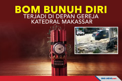 Aksi Bom Bunuh Diri Terjadi di Depan Gereja Katedral Makassar