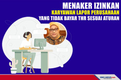Menaker Izinkan Karyawan Lapor Perusahaan  yang Tidak Bayar THR