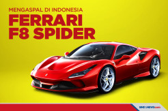 Ferrari F8 Spider Mengaspal di Indonesia, Intip Spesifikasinya