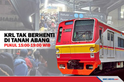KRL Tak Berhenti di Stasiun Tanah Abang Pukul 15.00-19.00 WIB
