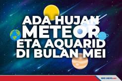 Enam Hari Pertama di Mei Akan Ada Hujan Meteor Eta Aquarid