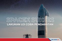 Roket SpaceX untuk Misi ke Mars Sukses Diuji Coba Pendaratan