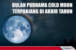 Bulan Purnama Cold Moon Terpanjang di Akhir Tahun