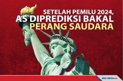 AS Diprediksi Bakal Kacau dan Perang Saudara setelah Pemilu 2024