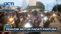 H-3 Idul Fitri Pemudik Motor Padati Jalur Pantura