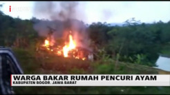 Kabur saat Ditangkap, Warga Kesal dan Bakar Rumah Pelaku Pencuri Ayam