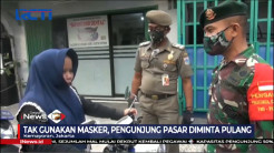 PSBB Transisi, Petugas Razia Pengunjung Pasar