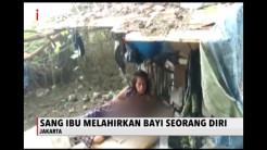 Pemulung Melahirkan Bayinya Seorang Diri di Gubuk Reot