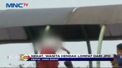Hendak Melompat dari JPO, Aksi Nekatnya Digagalkan Satpol PP