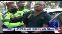 Pengemudi Truk Antar Provinsi Pakai Sabu di Bahu Jalan Tol