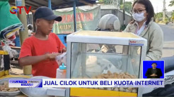 Jualan Cilok Hanya Untuk Beli Kuota Internet Agar Bisa Sekolah Online
