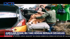 Ambulans Patah As, Ibu Mau Melahirkan Dievakuasi Mobil Patroli