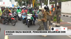 Razia Masker, Beberapa Pengendara Melarikan Diri