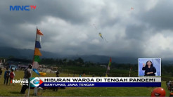 Ratusan Layang-layang Berbentuk Ular Meriahkan Festival Layangan di Banyumas