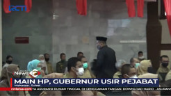 Sibuk Main Ponsel, Seorang Pejabat Baru Saja Dilantik Diusir Gubernur Sulsel