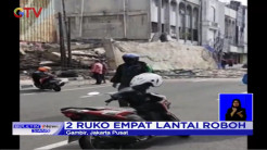 Pekerja Diduga Lalai Dua Bangunan Ruko Roboh