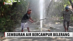 Warga Grobogan Digemparkan Semburan Air dan Belerang dari Dalam Tanah