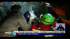 Seorang Warga Tercebur ke Septic Tank Sedalam 6 Meter