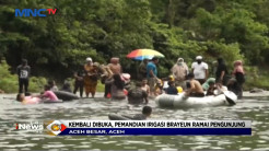 Kembali Dibuka, Pemandian Irigasi Brayeun Ramai Pengunjung